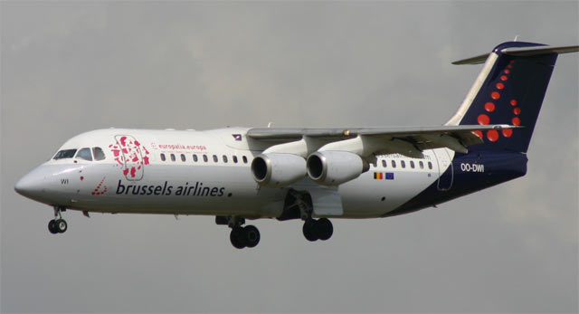 British Aerospace Avro RJ100 Brussels Airlines